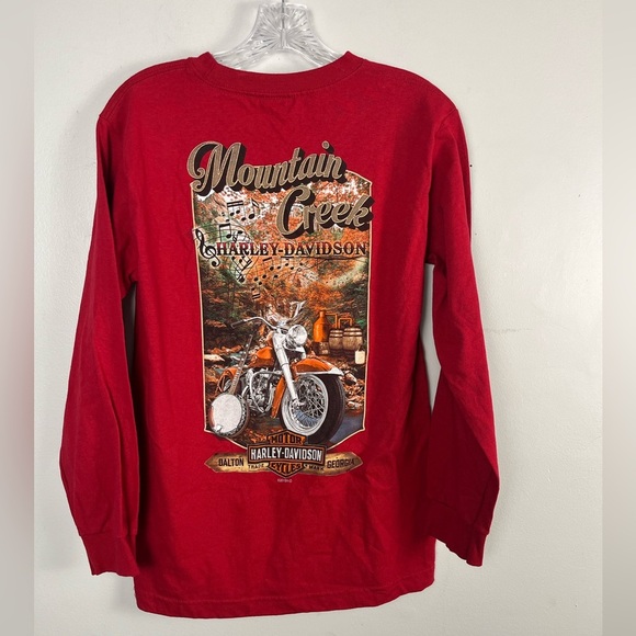 NWT Harley Davidson Mtn Creek Moonshine tee size small Red Printed Georgia - Picture 2 of 4